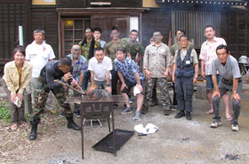 写真：江戸の古民家で匠の技を見て聴く会＆日本酒で語る会